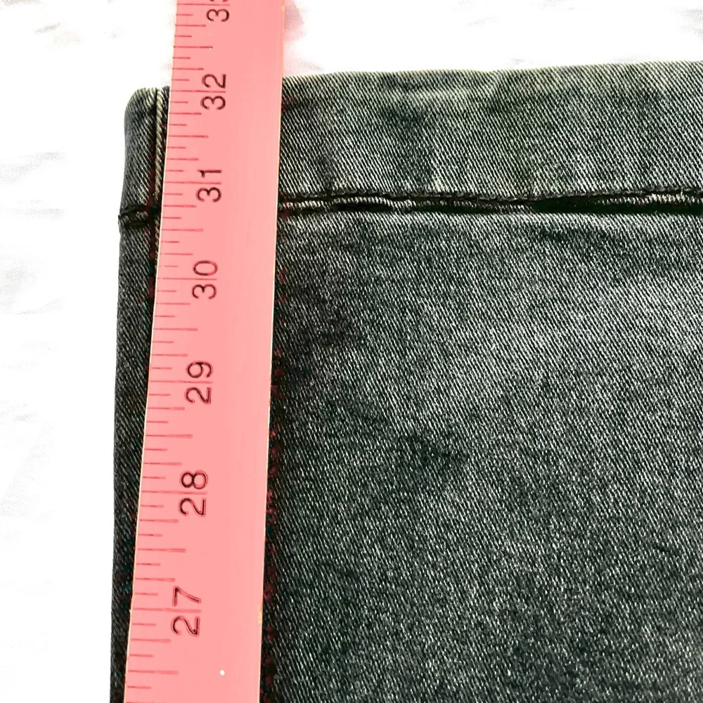 Free People Jeans Womens 27 (27x32) Black Mid Rise Flare Bell Bottom Hippie READ - Picture 8 of 9